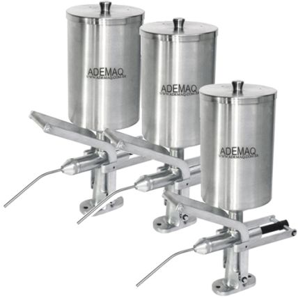 Kit 3 Doceiras de Churros 5 Litros em Aço Inox Ademaq