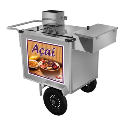 Carrinho De Açaí Com Rodas Pneumáticas Cefaz
