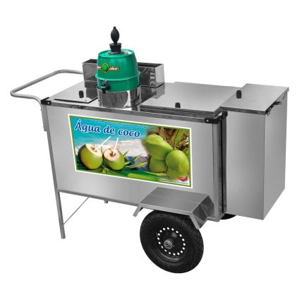 Carrinho De Água De Coco Com Rodas Pneumáticas Cefaz 