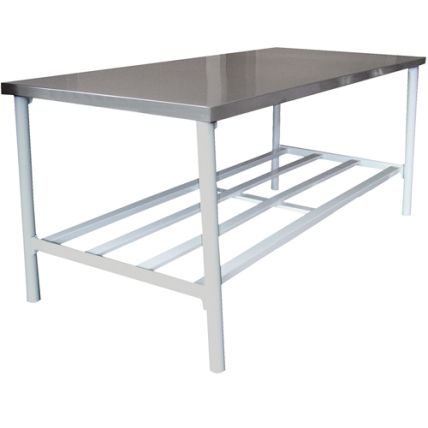 Mesa / Bancada para Trabalho Tampo Inox 140x90cm Metalcubas
