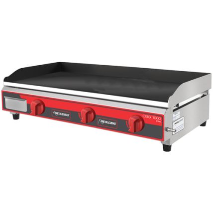 Chapa Bifeteira Profissional a Gás CBG-1000 100cm Metalcubas
