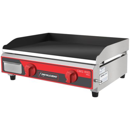Chapa Bifeteira Profissional a Gás CBG-600 60cm Metalcubas