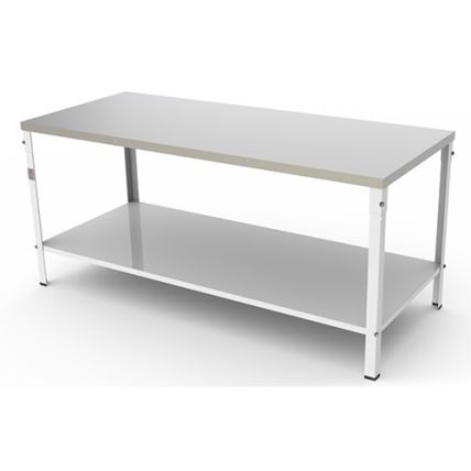 Mesa para Panificação com Prateleira 80x190cm M-180 Braesi