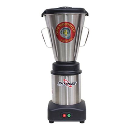 Liquidificador Comercial Inox Baixa Rotação Com Copo Monobloco Inox 4 Litros LS-04MB-N Skymsen
