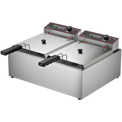 Fritadeira Comercial a Óleo FRCE-10 com Tampa 13L Elétrica Metalcubas