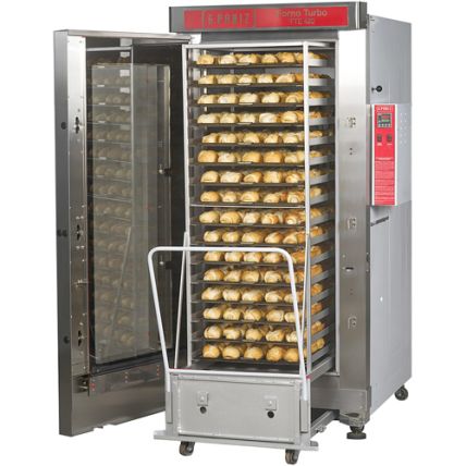Forno Turbo com Carrinho FTE480 16 Esteiras 480 Pães Trifásico G.Paniz