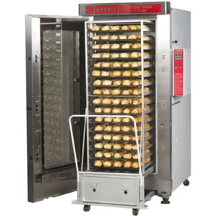 Forno Turbo a Gás com Carrinho FTG480 16 Esteiras 480 Pães G.Paniz