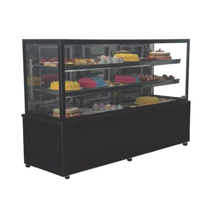 Vitrine Aquecida 1,5m Linha Modular com Vidro Temperado EF 203-S Frilux