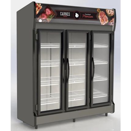 Expositor Vertical Auto Serviço Para Carnes 3 Portas AS-3/C Conservex