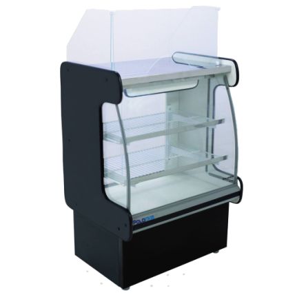 Balcão Caixa Classic 0,80m Vidro Frontal Curvo Polofrio
