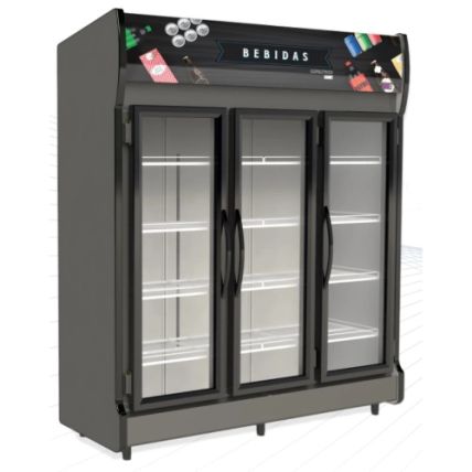 Expositor Vertical Auto Serviço Para Bebidas 3 Portas AS-3/B Conservex