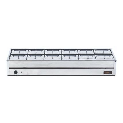 Rechaud De Mesa Frio 14 Cubas GN 1/4 Ibet