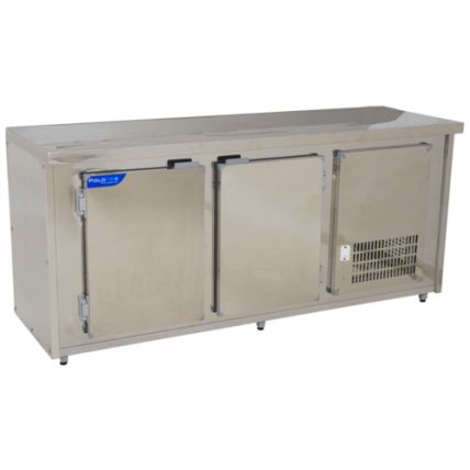 Balcão De Encosto 2m Inox Polofrio