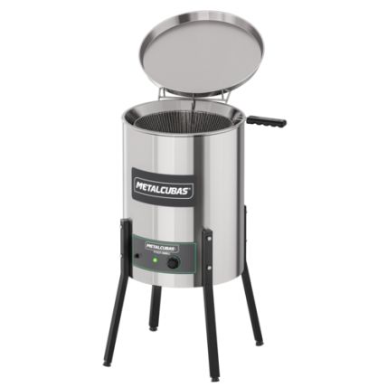 Tacho Fritador Comercial Elétrico 25 Litros Zona Fria de Óleo TFOE 25 5000W Metalcubas