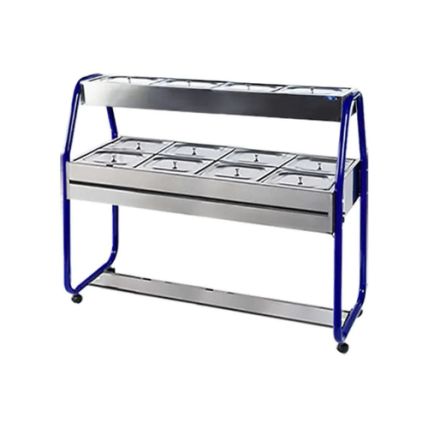 Self Service Cheff Duplo 144,5Cm 8 Cubas Quentes Ibet