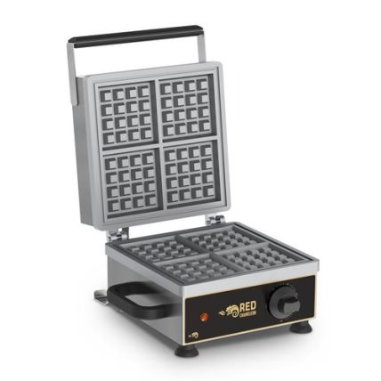 Máquina de Waffles sem Teflon MAWQU Red Chameleon