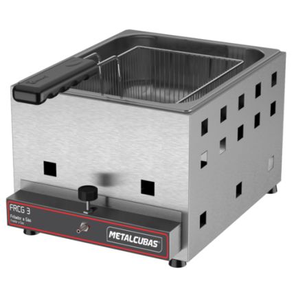 Fritador Comercial a Gás Duplo Alta Pressão FRCG 3 AP Metalcubas