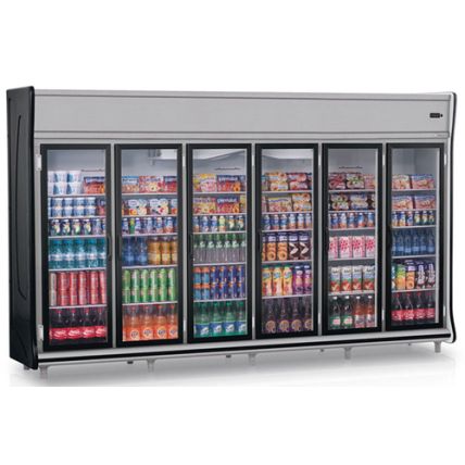 Refrigerador Vertical Pop Gemini 6 Portas GEAS-6P Gelopar