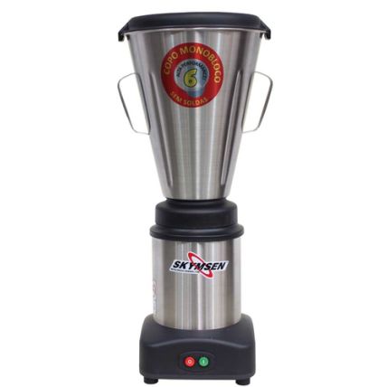 Liquidificador Comercial Inox Baixa Rotação Com Copo Monobloco Inox 6 Litros LS-06MB-N Skymsen