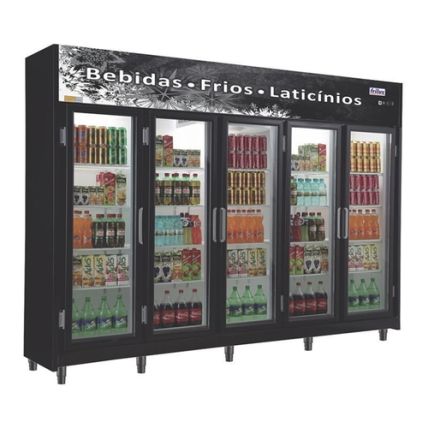 Expositor Vertical 5 Portas Vidro RF-024 Frilux