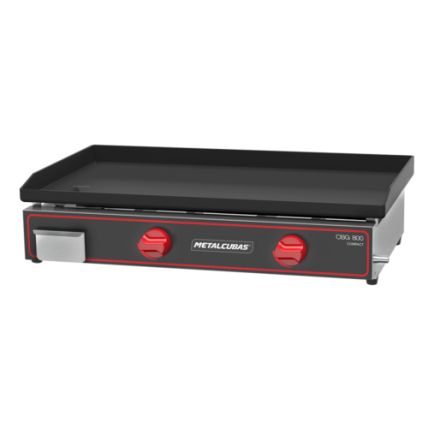 Chapa Bifeteira Compact A Gás CBG-800C Metalcubas