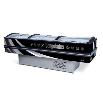 Ilha De Congelados Vidro Curvo 3 Metros PICPVC-300 Polar