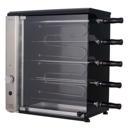 Churrasqueira Elétrica de Bancada Vertical 5 Espetos Stand Titan