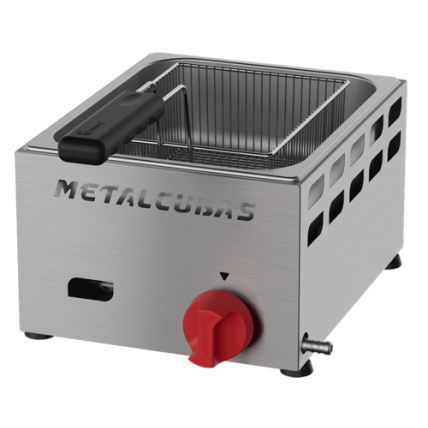 Fritador Comercial a Gás Duplo Baixa Pressão FRCG 3 BP Metalcubas