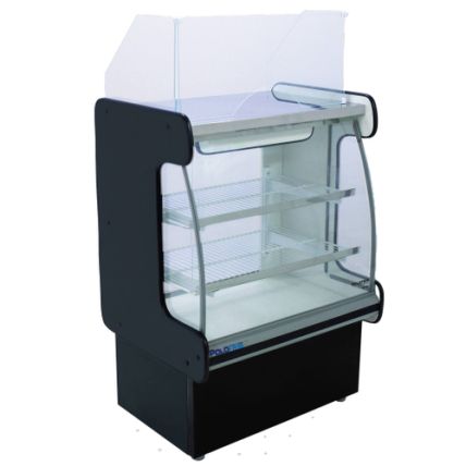 Balcão Caixa Classic 1,25m Vidro Frontal Curvo Polofrio