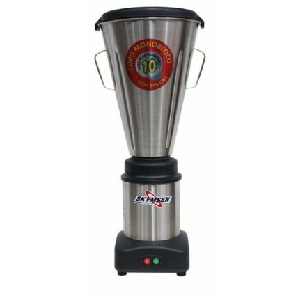 Liquidificador Comercial Inox Baixa Rotação Com Copo Monobloco Inox 10 Litros LS-10MB-N Skymsen
