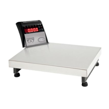 Balança Industrial 100 Kg Sem Coluna Com Bandeja Inox 430 e Bateria DPB 100 Cód.2066 Ramuza