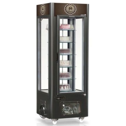Vitrine Refrigerada Vertical Para Bolos Giratória GEVG-075 Gelopar
