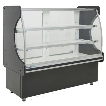 Vitrine Seca Classic 1m Vidro Frontal Curvo Polofrio