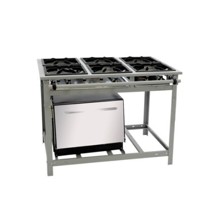 Fogão Vulcão 6 Queimadores Com Forno VAP6 Venâncio