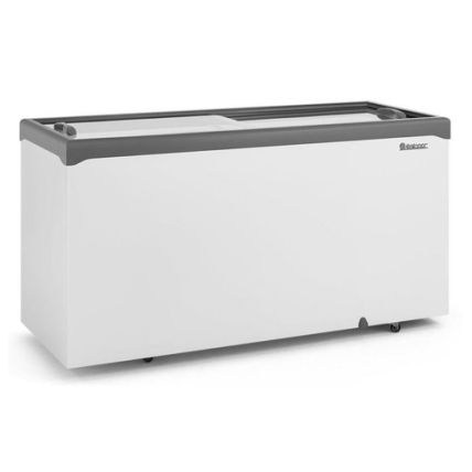 Conservador E Refrigerador Horizontal 2 Portas Deslizante Vidro Reto 534 Litros GHDE-510H CZ Gelopar