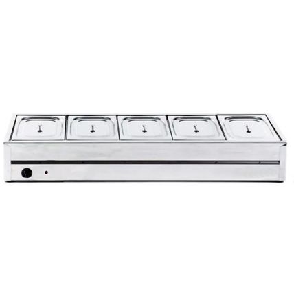 Rechaud De Mesa 5 Cubas Quente GN1/2 Ibet