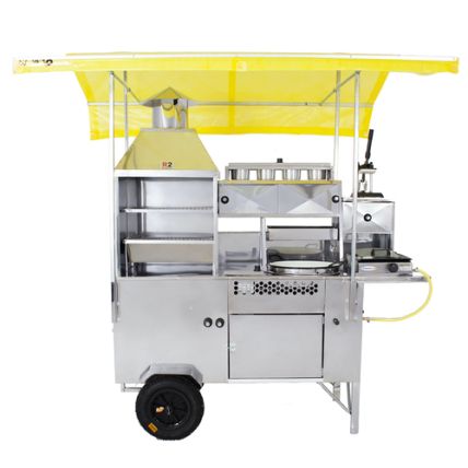 Carrinho de Churrasco, Hot Dog, Pastel, Batata Frita e Lanche (5 em 1) R2