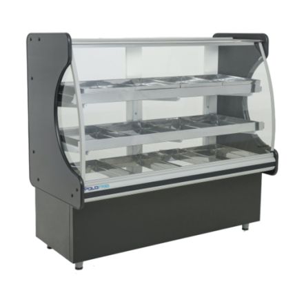 Vitrine Estufa Classic 0,85m Vidro Frontal Curvo Polofrio 