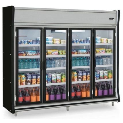Refrigerador Vertical Pop Gemini 4 Portas GEAS-4P Gelopar