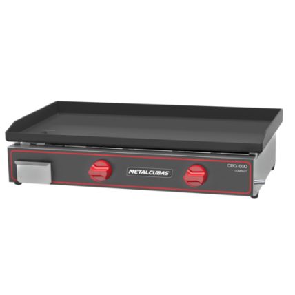 Chapa Bifeteira Compact A Gás CBG-600C Metalcubas