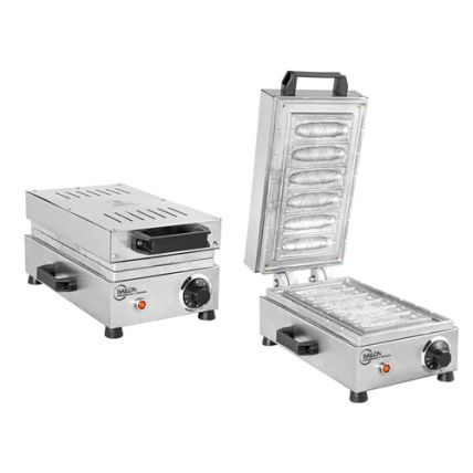 Máquina de Crepe Suiço 6 Cavidades Inox Bailon 