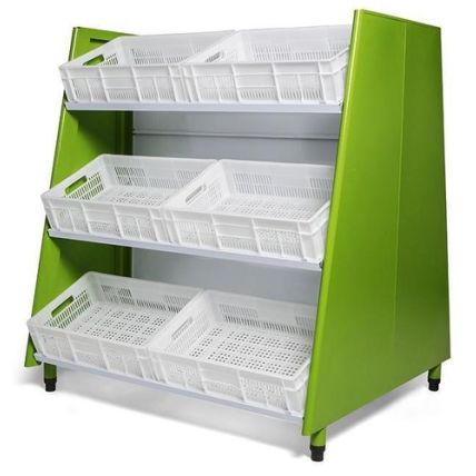 Vitrine Natural Hortifrutícola Central Para 12 Caixas Polar
