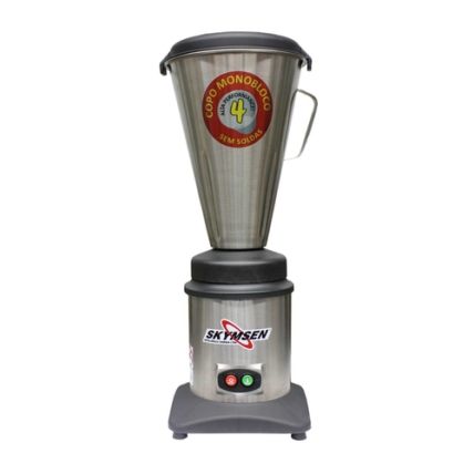 Liquidificador Inox Alta Rotação Com Copo Monobloco Inox 4 Litros TA-04MB-N Skymsen