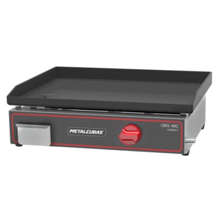 Chapa Bifeteira Compact A Gás CBG-450C Metalcubas