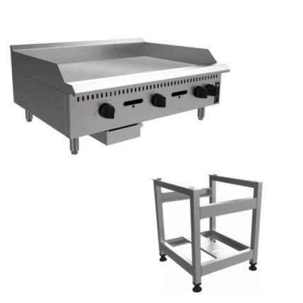 Chapa a Gás Manual Linha Prime com Cavalete 8mm PCM090G-ME Venâncio