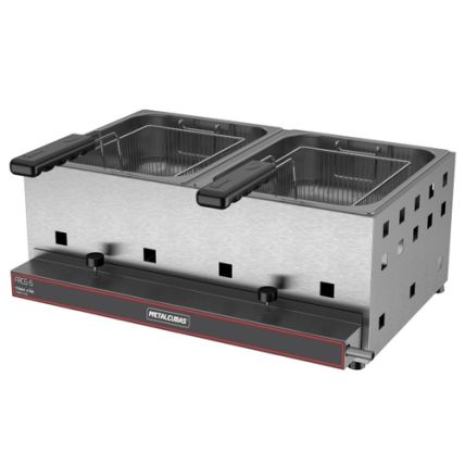 Fritadeira Dupla A Gás FRCG 6 AP Metalcubas