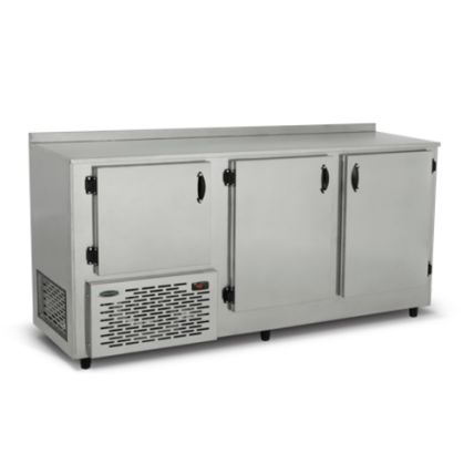 Balcão Refrigerado De Encosto 3 Portas Inox BRE-190 Conservex
