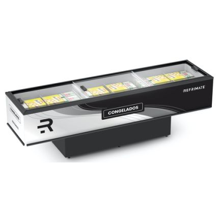 Expositor Ilha Vanguard 3m Vidro Reto EIVVR 3000 Refrimate