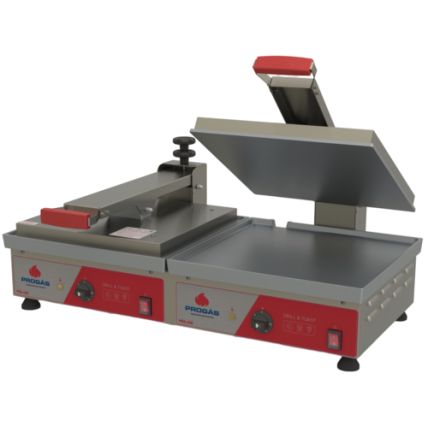 Grill Elétrico com Prensa Pão PRA-45 E Dupla Progás