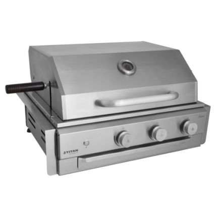 Grill Prime a Gás Modelo Grande de Embutir 3 Queimadores Titan